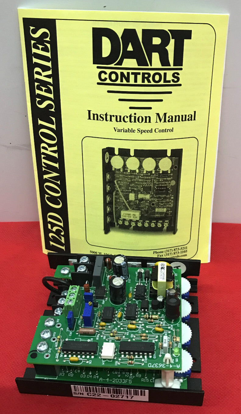DART CONTROLS 125DV-C-55H DC SPEED CONTROL DRIVE VARIABLE SPEED CONTROL 120/240