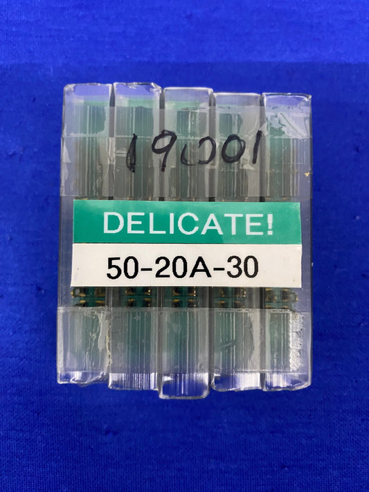 CINCH 50-20A-30 / 5020A30 CONN EDGE DUAL FEMALE 0.156 10 POSITIONS - 1 LOT QTY 5