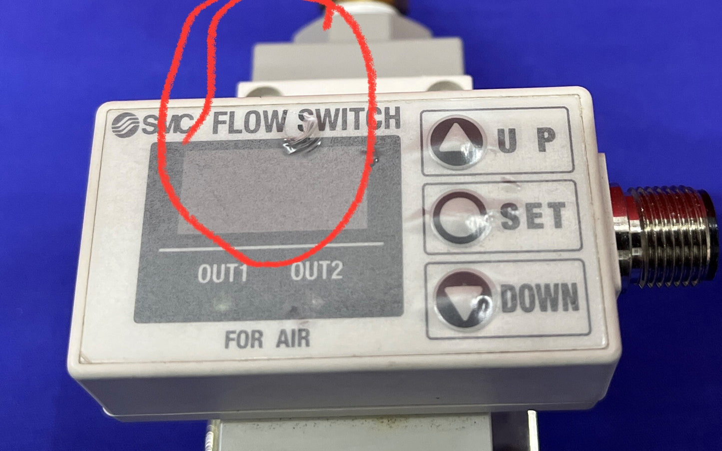 SMC Digital Flow Switch PFA750-N02-27 12-24VDC