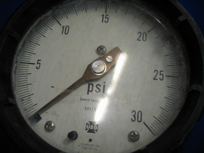 USG SOLFRUNT MODELL 33002 0-30 PSI DRUCKMESSER 316 EDELSTAHL