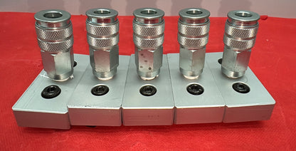 80/20 SERIES 15 2150 3/8” NPT 3-HOLE PRESSURE MANIFOLD PLATE W/ DW340A - QTY 5