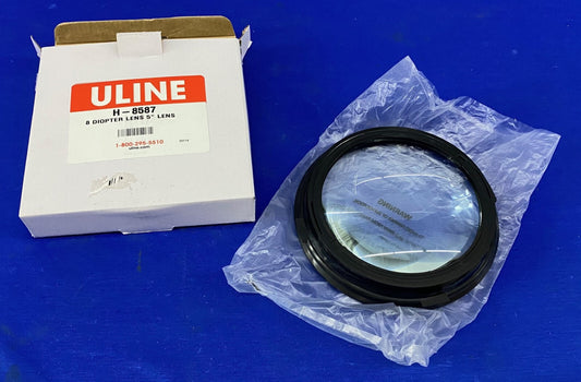 ULINE H-8587 REPLACEMENT 8 DIOPTER LENS 5" LENS GLASS ROUND