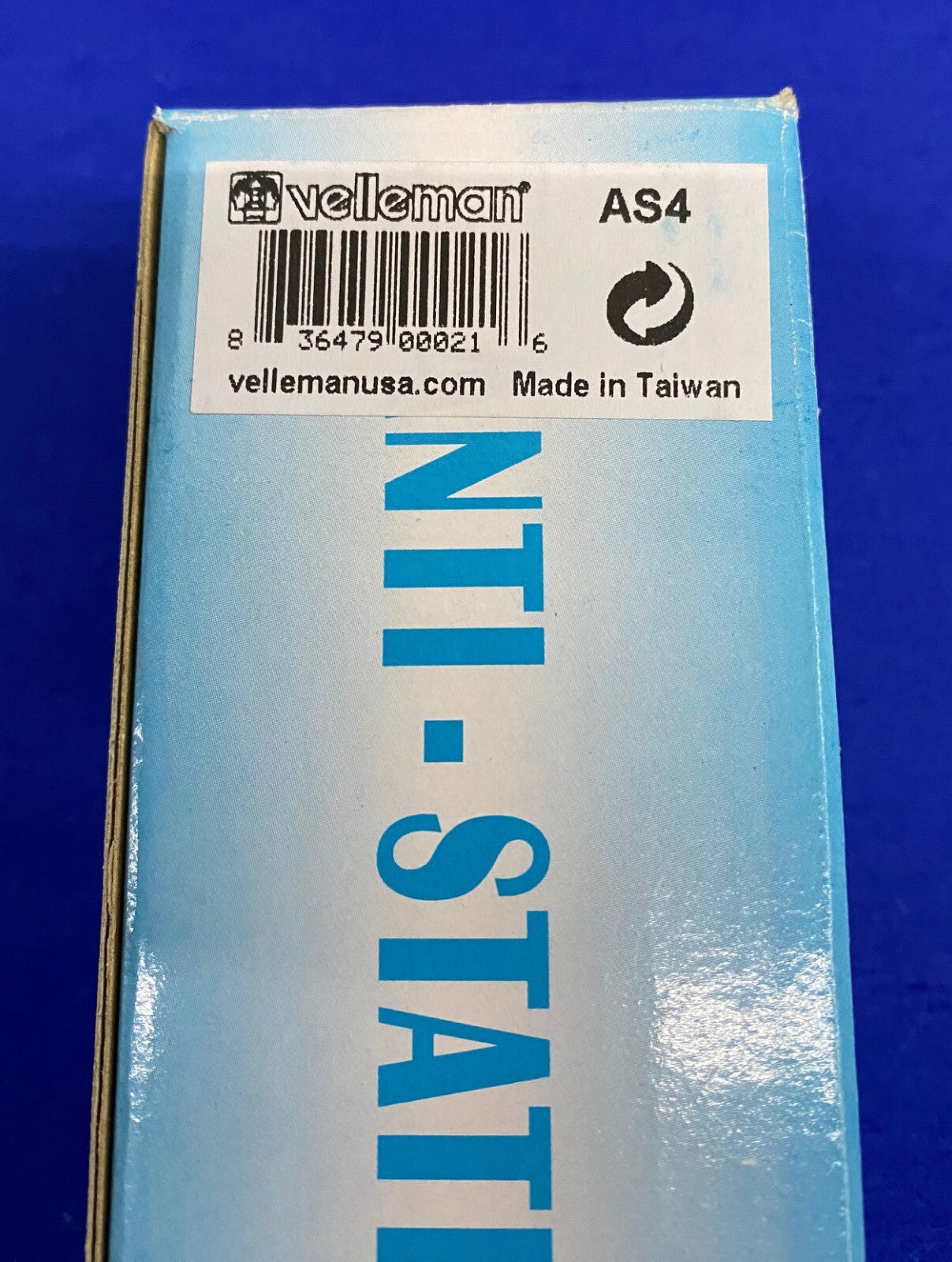 ALFOMBRA PARA TECLADO DE ORDENADOR ANTIESTÁTICA VELLEMAN® AS4 CON CABLE DE PUESTA A TIERRA