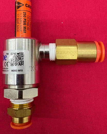EXAIR VORTEX TUBE HOT & COLD 250 PSIG 1.7 MPa 17 BAR MAX,NO MODEL # FOUND