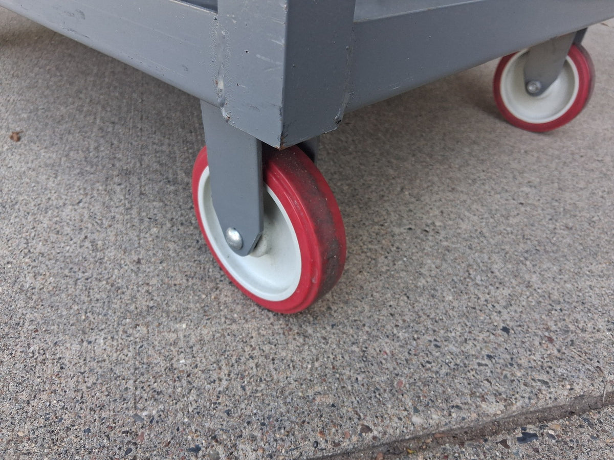 LITTLE GIANT 24" X 36" 3 SHELF  WELDED INDUSTRIAL STEEL UTILITY / SERVICE CART