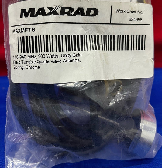 Maxrad MAXMFTS 200 Watt Viertelwellenantenne mit Einheitsverstärkung und feldabstimmbarer Antennenwirkung