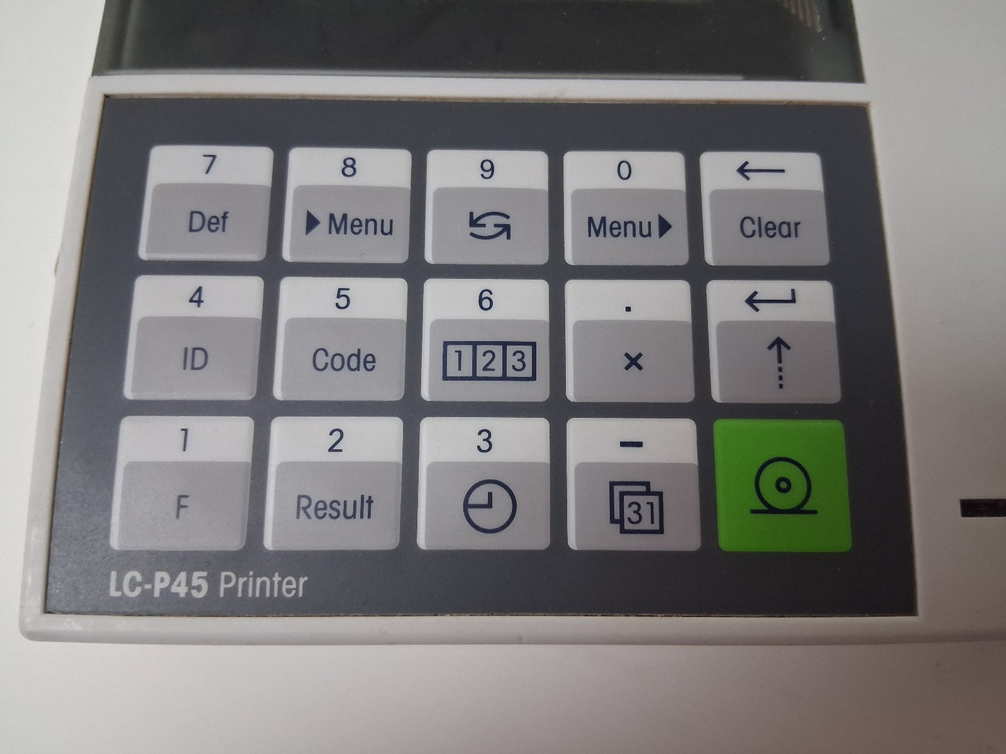 Mettler Toledo LC-P45 Printer  ITEM IS FOR PARTS REPAIR. TESTED TO POWER UP ONLY