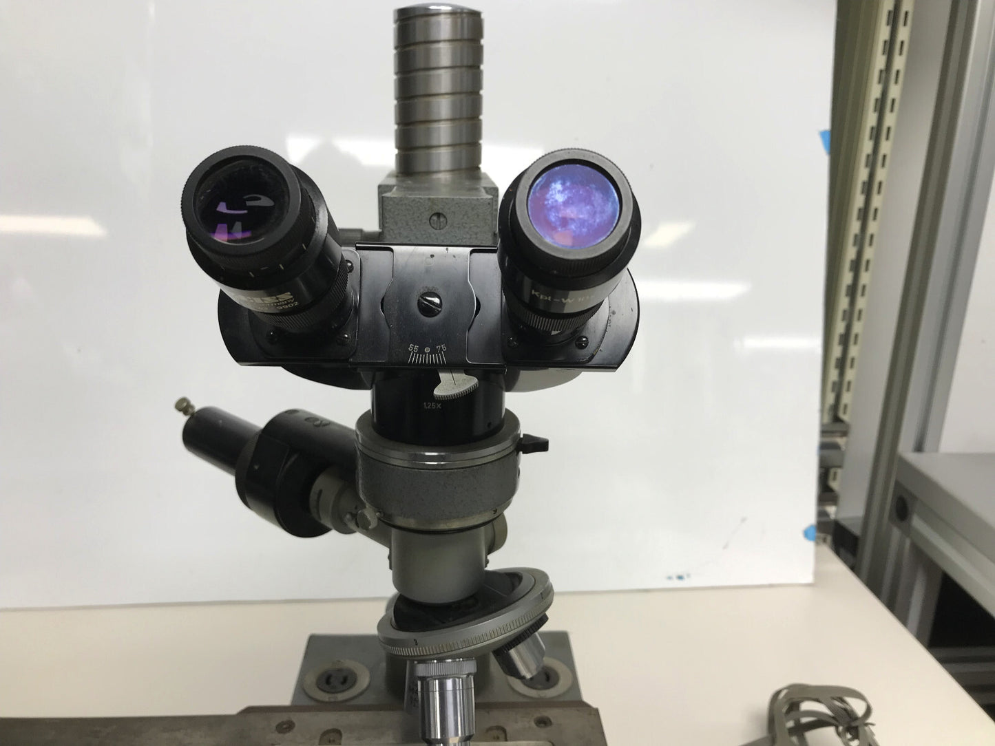 SIMPLEX MULTIPURPOSE MICROSCOPE OPTO-METRIC TOOLS INC FOR PARTS / REPAIR