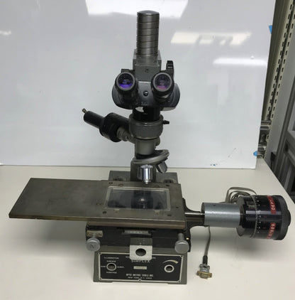 SIMPLEX MULTIPURPOSE MICROSCOPE OPTO-METRIC TOOLS INC FOR PARTS / REPAIR