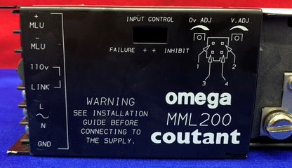 Alimentatore Coutant Lambda Omega MML 200 115/230VAC 50-60Hz 29977A Nortech