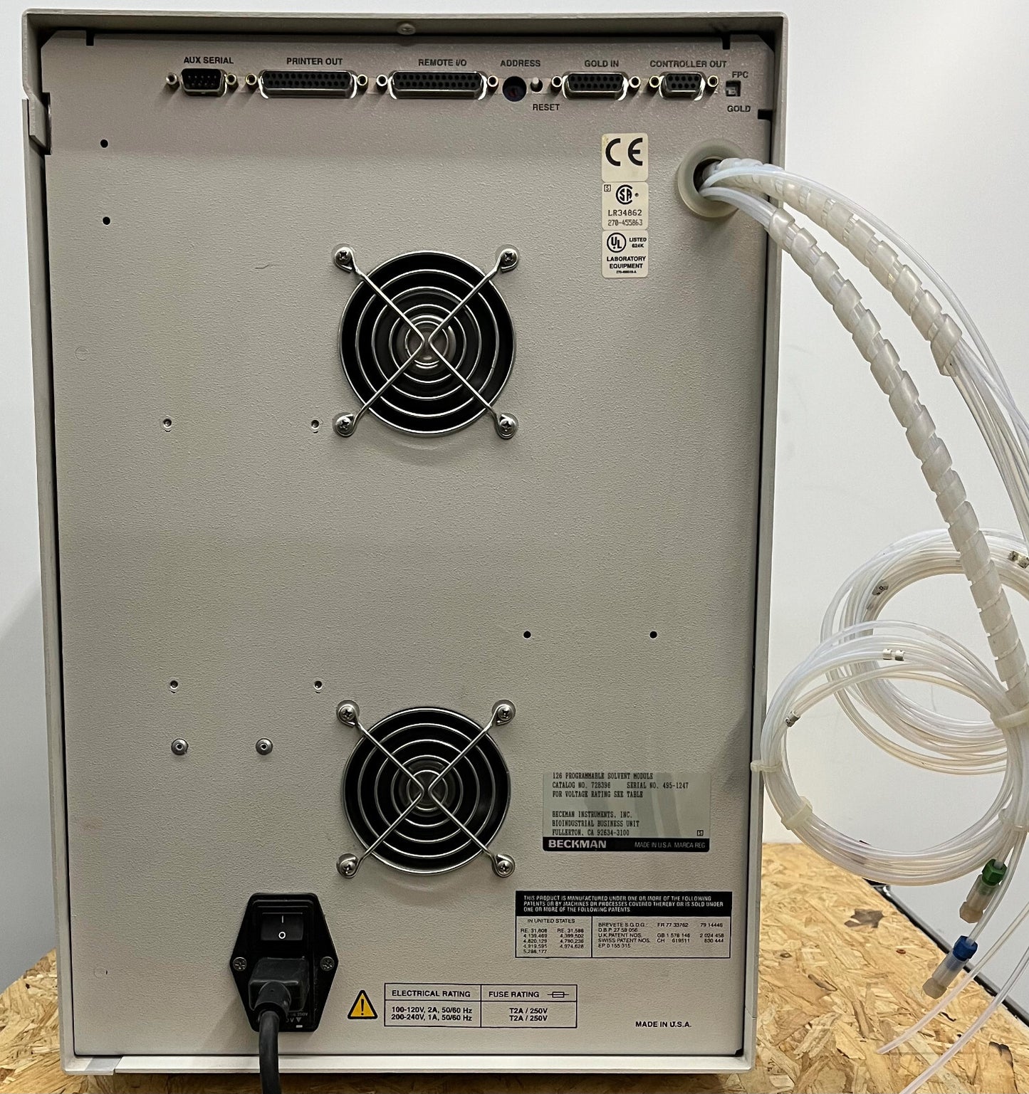 ÉCHANTILLONNEUR AUTOMATIQUE BECKMAN GOLD 507/DÉTECTEUR 168/MODULE SOLVANT 126 LOT DE PIÈCES/RÉPARATION