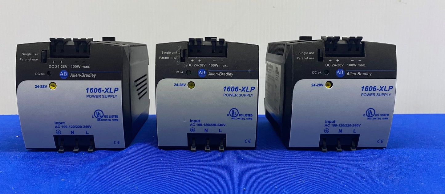 Allen Bradley AB 1606-XLP POWER SUPPLY 1606-XLP100E Ser.A  - 1 LOT QTY 3