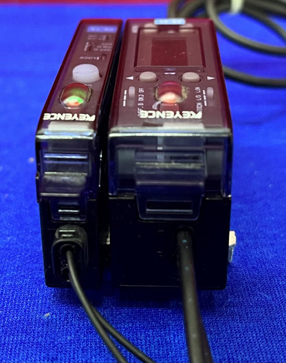 Keyence FS-V1 (1) &amp; Keyence (1) FS-T2 glasvezelsensoren