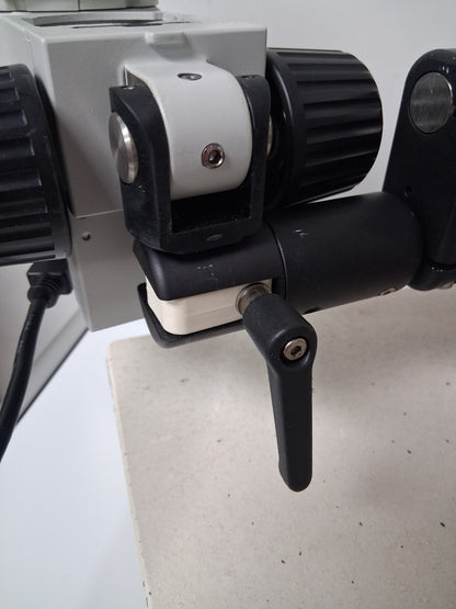 OLYMPUS SZ61 6.7 - 45X STEREO MICROSCOPE WITH BOOM STAND AND LED RING LIGHT