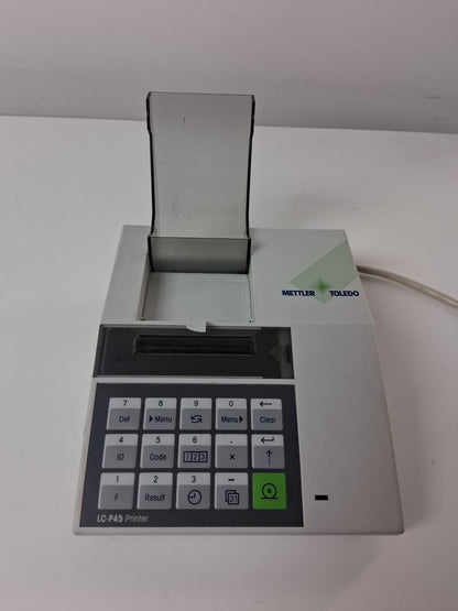 Mettler Toledo LC-P45 Printer  ITEM IS FOR PARTS REPAIR. TESTED TO POWER UP ONLY