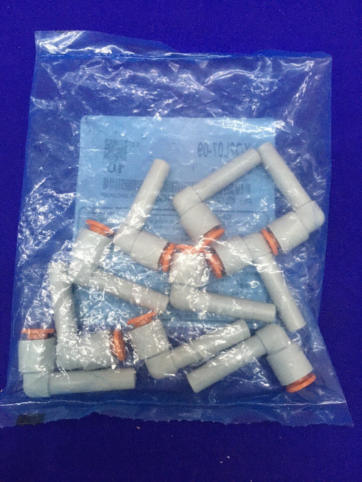 1 Paket mit 10 Stück – SMC KQ2L07-09 Fittings, männlicher Winkel 