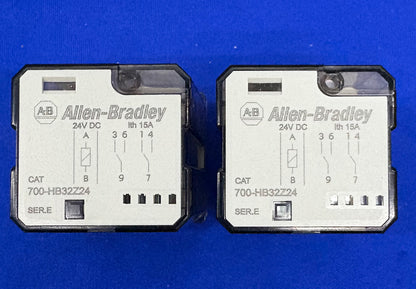 ALLEN BRADLEY AB 700-HB32Z24 SER E RELÈ 24VDC - 1 LOTTO QTY 2 