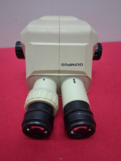 OLYMPUS SZ3060 9-40 X STEREO ZOOM MICROSCOPE HEAD WITH 10X EYEPIECES