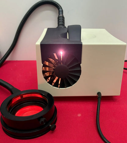 SCHOTT LEICA KL2500 LCD LIGHT SOURCE w/ NO BRAND RING-LIGHT FOR MICROSCOPE