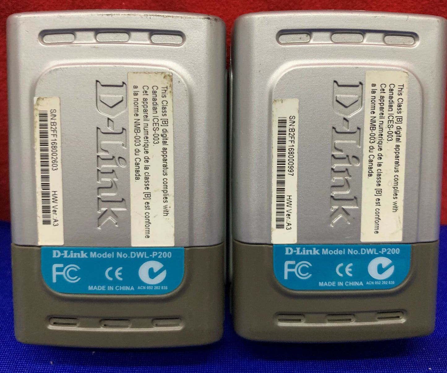 Lot de 4 adaptateurs Power Over Ethernet D-Link DWL-P200 (3 adaptateurs d'alimentation 48 V seulement)