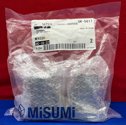 1 paquet de 2 - Bague sans huile MISUMI MFKS30 avec boîtier en alliage de laiton à bride