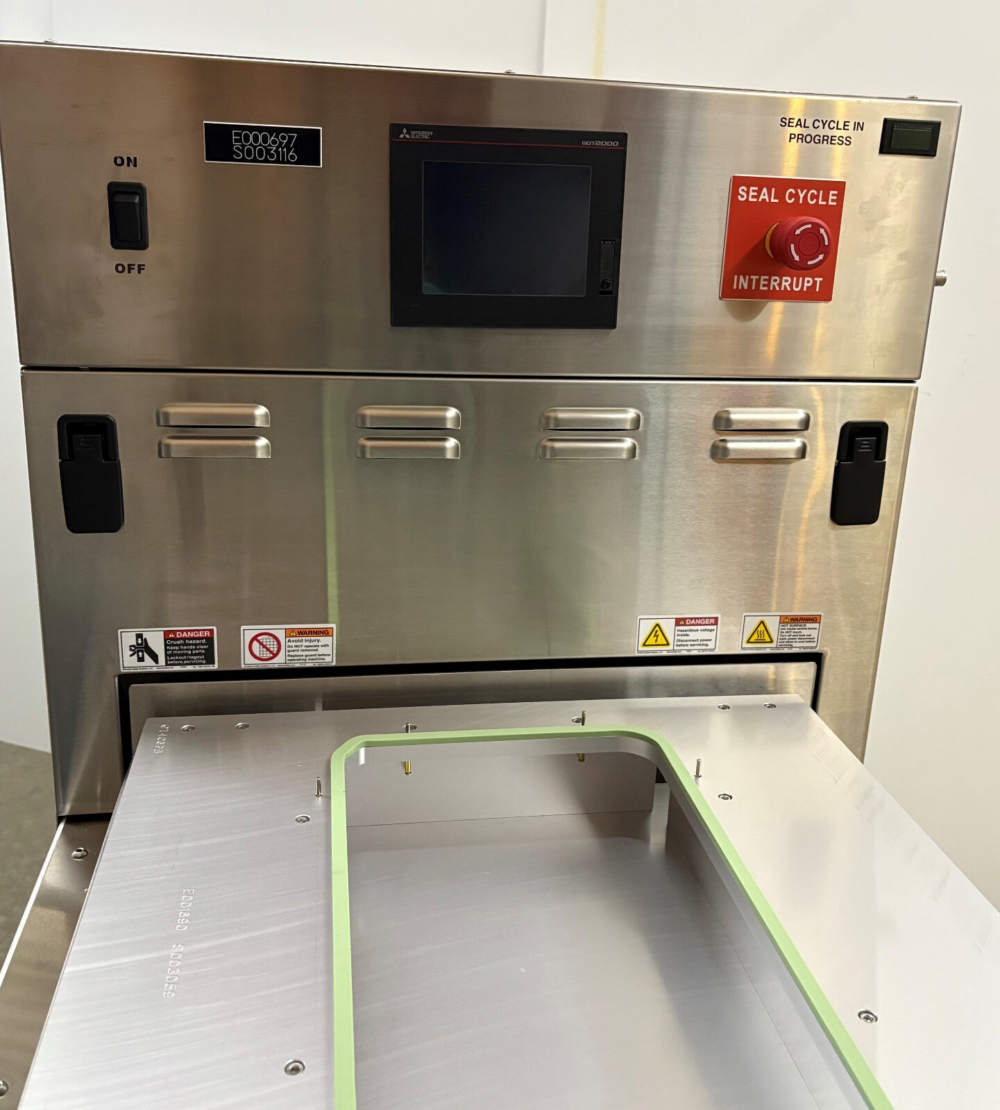 BELCO BM2020-P2W2 BLISTER SEALER MEDICAL TRAY PACKAGING SYSTEM 208-240V 1 PH