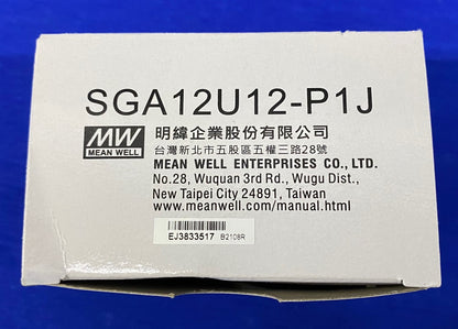 MW MEANWELL MEAN WELL SGA12U12-P1J AC/DC-WANDMONTAGE-ADAPTER 12 V 12 W