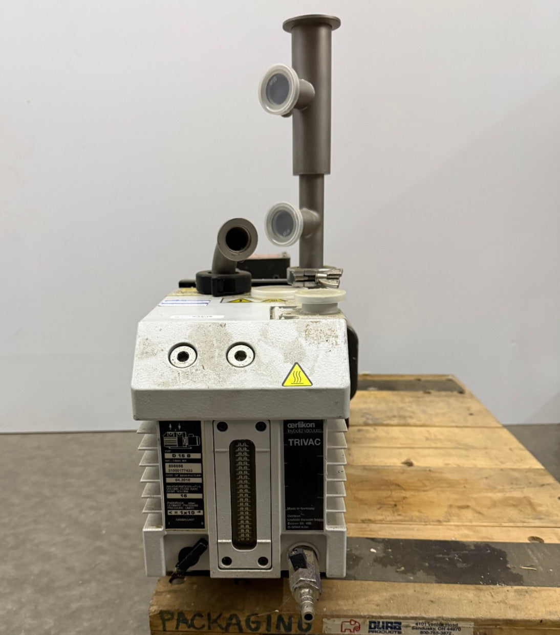 LEYBOLD AERLIKON VACUUM PUMP TRIVAC D16 B PARTS REPAIR