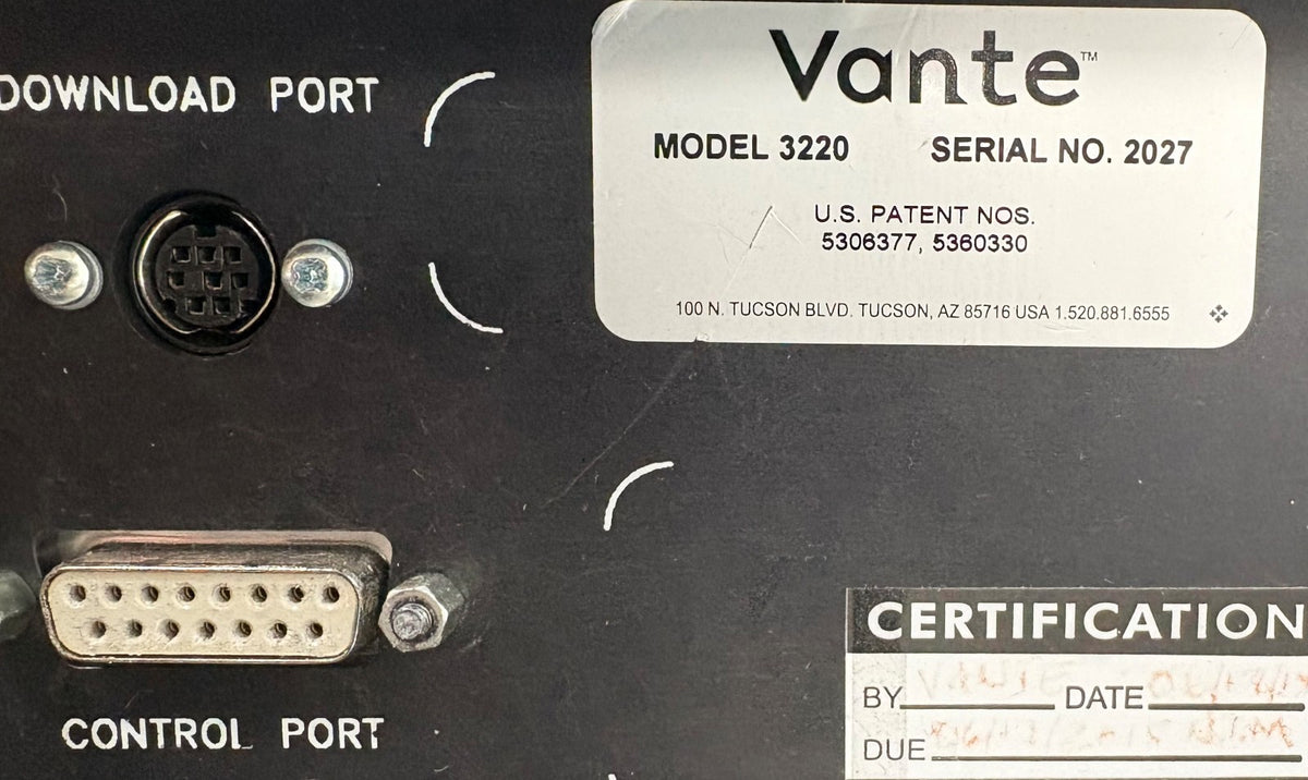 VANTE PIRF II 3227 PLATFORM 3220 RF GENERATOR CONTROLLER CATHETER SYSTEM - PARTS