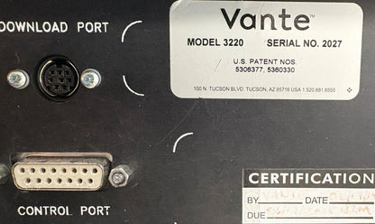 VANTE PIRF II 3227 PLATFORM 3220 RF GENERATOR CONTROLLER CATHETER SYSTEM - PARTS