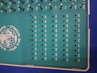 Meyer Gage M-1 Minus Pin Gage Set .061" - .250" Class Z 190 Pcs COMPLETE
