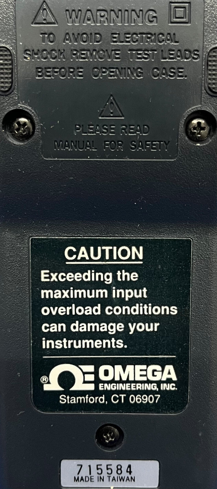 OMEGA HH11 THERMOKOPPELMETER DIGITAAL MET TYPE K-SONDE CH+ AL-KABEL