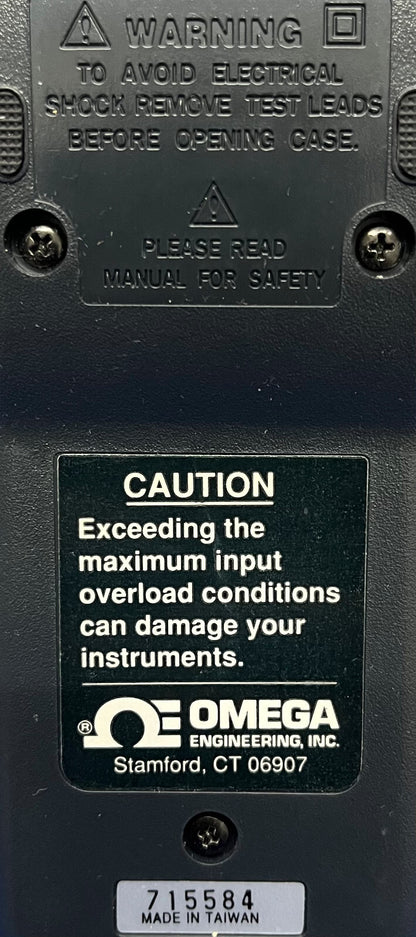 OMEGA HH11 THERMOKOPPELMETER DIGITAAL MET TYPE K-SONDE CH+ AL-KABEL