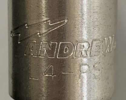 10フィート ANDREWS LDF4-50A ヘリアックス同軸ケーブル (L4TNR-HC および L4-PS コネクタ付き)