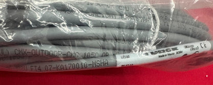 TURCK RK 4T-10 ID# U2160 CORDSET SINGLE ENDED (PIGTAIL) 3 WIRE 10 METER - QTY 2