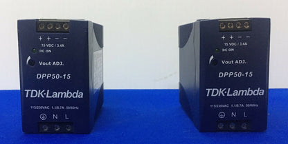 1 LOTTO DI QTY 2 - ALIMENTATORE TDK-LAMBDA DPP50-15 ALIMENTATORI