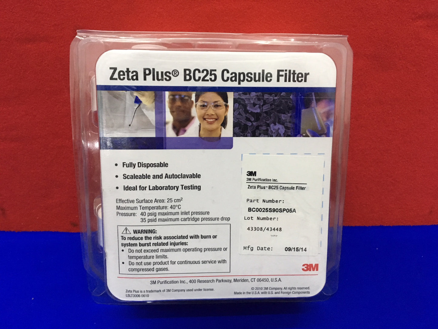 1 CONFEZIONE DA 4 - FILTRO CAPSULA BC25 3M BC0025S90SP05A