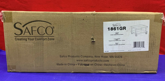 SAFCO Printer Stand 1861GR Gray Under Desk Printer Stand