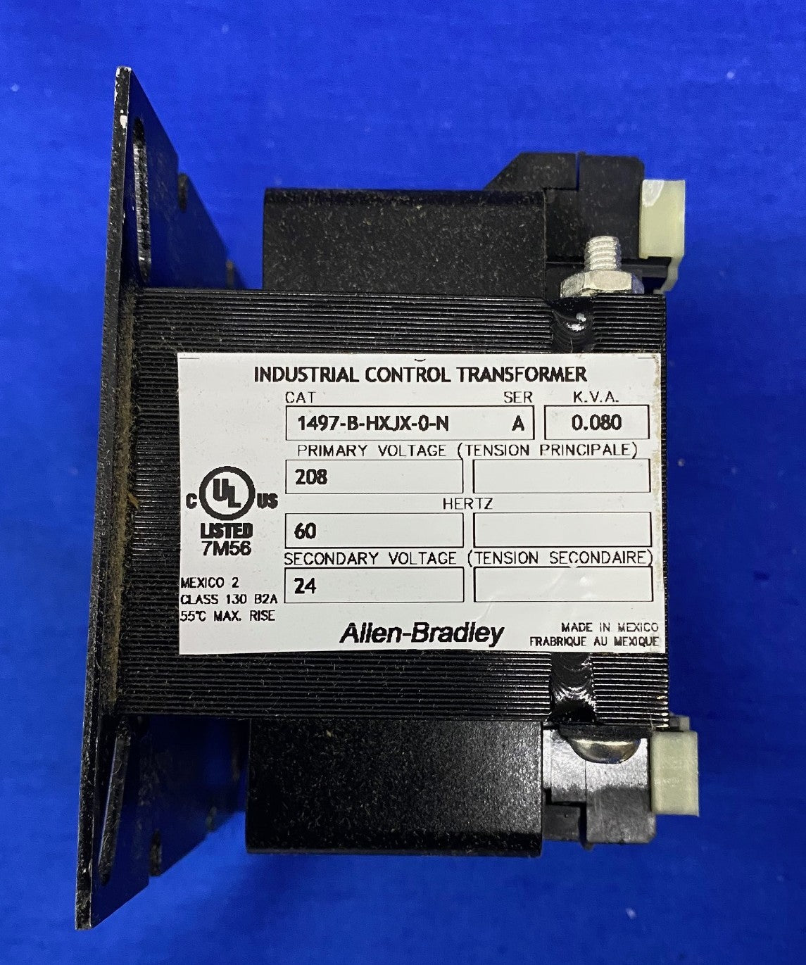 Allen Bradley AB BULLETIN 1497 1497-B-HXJX-0-N SER A CONTROL CIRCUIT TRANSFORMER