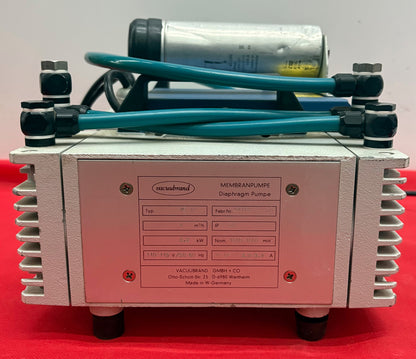 VACUUBRAND MD-4T DIAPHRAGM VACUUM PUMP 110-115V 40UF NOM 1500-1800