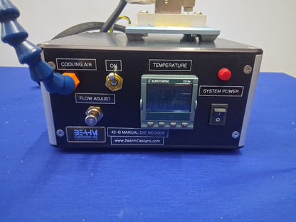 Beahm 43-B Manual Die Necker 120V 50/60 Hz 100-125 PSI 10 Amp