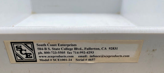 SCE SOUTH COAST ENTERPRISES SCE1001-24 Chemical-Resistant Utility Cart