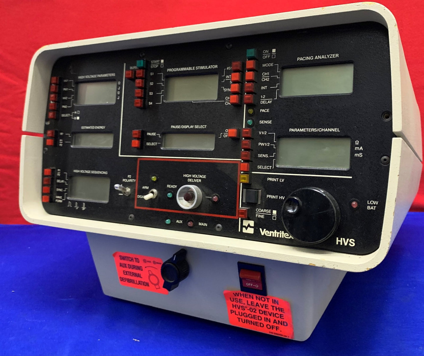 Ventritex  HVS HV0200 Unit/Monitor Pacing Analyzer External Stimulator for PARTS
