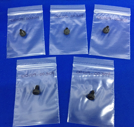 1 LOT OF QTY 5 - 00109-00304 REPLACEMENT FITTING UNION 1/4"-28