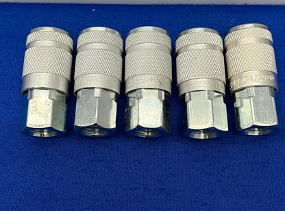 SPEEDAIRE クイックコネクトホ​​ースカップリング 1/4” ホースフィッティングサイズ - 1 ロット数量 5