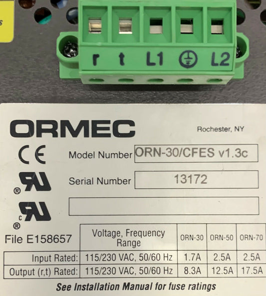 Contrôleur de mouvement Ormec ORN-30/CFES v1.3c (module système Orion et ORN-DSP-A2/2A)