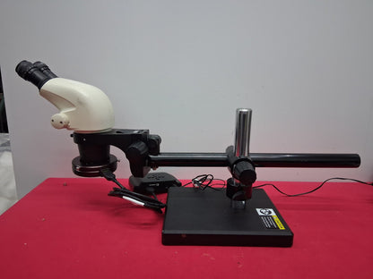 LEICA S6E STEREO ZOOM 6.3- 40X MAGNIFICATION BOOM STAND LED RING LIGHT