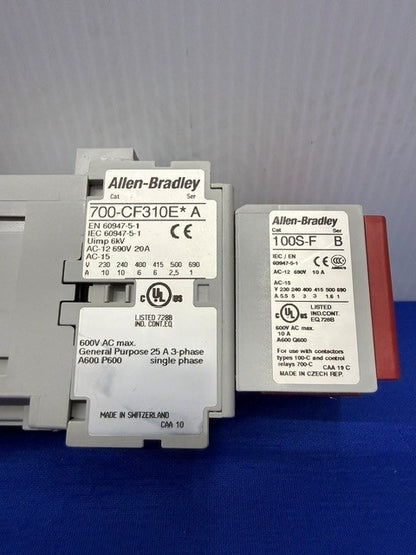 Allen Bradley Guard master  Complete device 700S-CF620EJC SERA 100S-F SERB 700 C