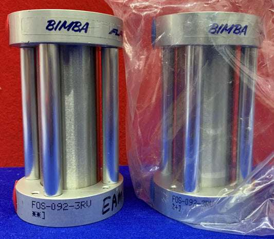 Lot of 2 Bimba Flat 1 FOS-092-3RV Cylinder
