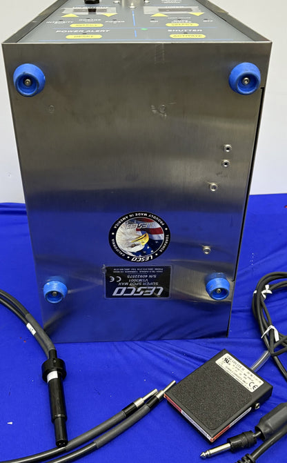 LESCO SUPER SPOT MAX HP VSM3001 UV CURING SYSTEM W/ FOOT SWITCH & LIGHT GUIDE
